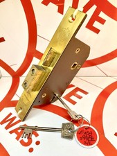 Locksport Practice Mortice Lock ERA Insurance 5 Lever Older S tyle X2 Keys