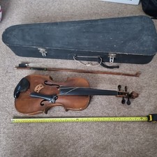 Antique 4/4 HOPF Violin and Bow AS IS/REPAIR RESTORATION