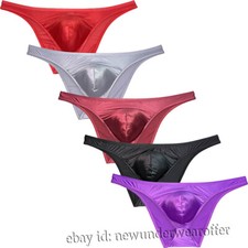 Men's Silk Satin Bikini Briefs