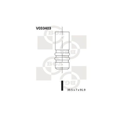 Bga engine intake valve - intake, 39mm