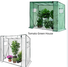 DIVCHI Tomato Greenhouse  Walk-In Garden Greenhouse Tent With Roll-Up Zippered