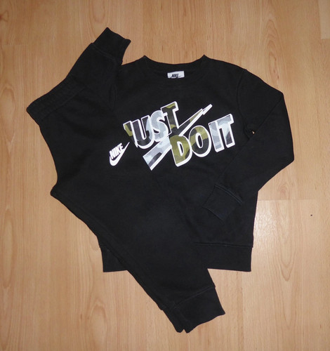 Nike black red fleece jersey - black/red,