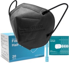 20 Pcs Face Mask Black High