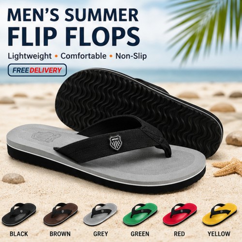 Mens classic flat slip flip - slip, on
