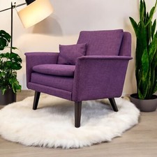 Armchair Chair  Purple Danish