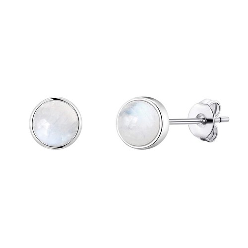 Moonstone stud earrings - stud,