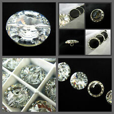 Swarovski Crystal Buttons Decorative glass sewing trimming bling trim