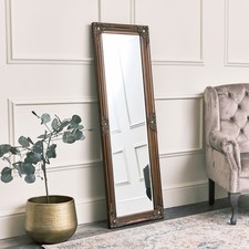 Tall Ornate Gold Wall Mirror