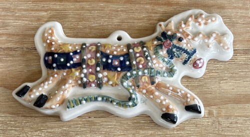Ceramic christmas reindeer - ceramic,