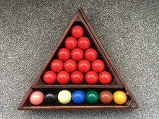 Antique Snooker Ball Box Rack Triangle.