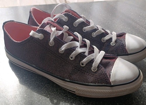 Blue pink shimmer - pink, converse