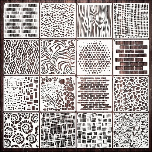16pcs reusable textured - 16pcs,