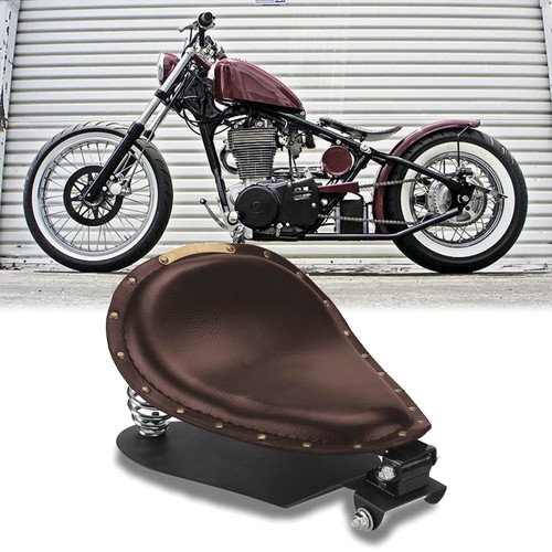 Brown motorcycle solo seat - solo,