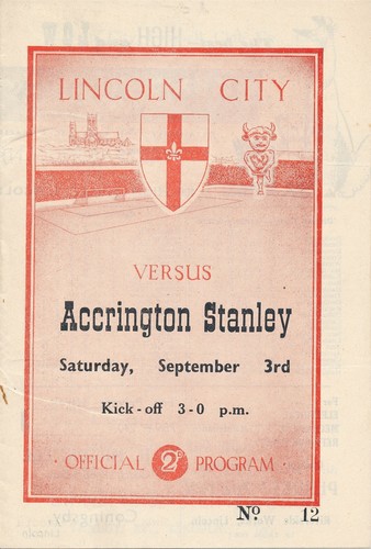 Lincoln city accrington - city, v