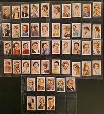 STARS OF SCREEN AND STAGE. Full Set of  48 Park Drive Cigarette Cards (1935)