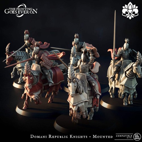 Domani knights 28mm mounted - domani, 5