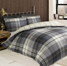 Classic Tartan Duvet Set, Blue, traditional, 100% brushed cotton bedding set