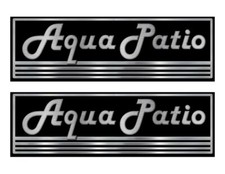 Aqua Patio Vintage Stickers