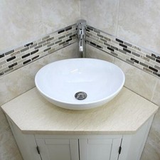 White Painted Bathroom Vanity