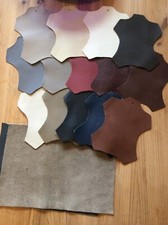 Bundle Of  leather Samples /Fabric Crafts Scrapbook