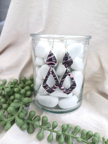 Black and pink marble - pink,
