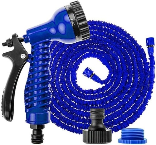Blue expanding garden hose - blue,