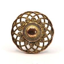 Vintage Brass Cupboard / Drawer Knobs, Ornate Filigree Design