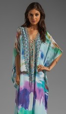 Camilla Long Lace Up Kaftan in