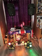 DJ Equipment. Mixing Desk.Amps. Laptop. Lights.Stands.Mic.