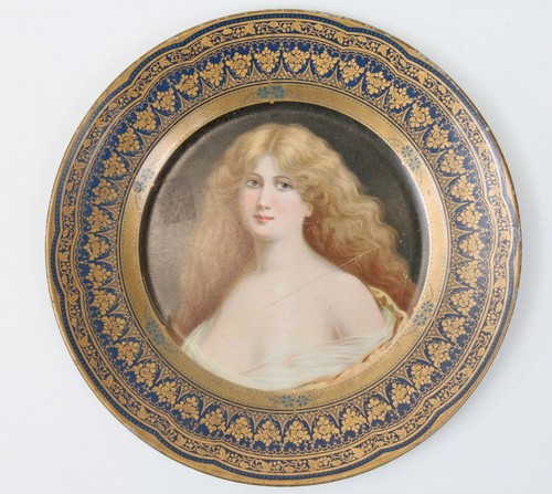 Antique tin litho dresden art - tin,
