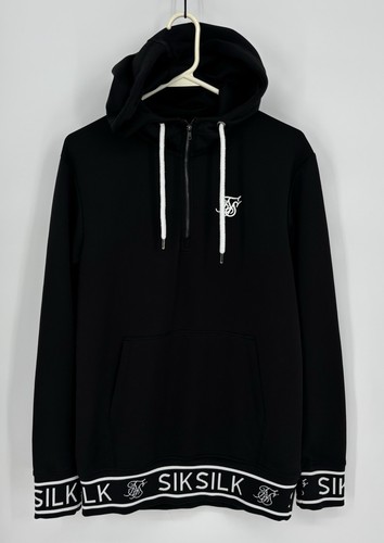 Siksilk black pullover hoodie - pullover,