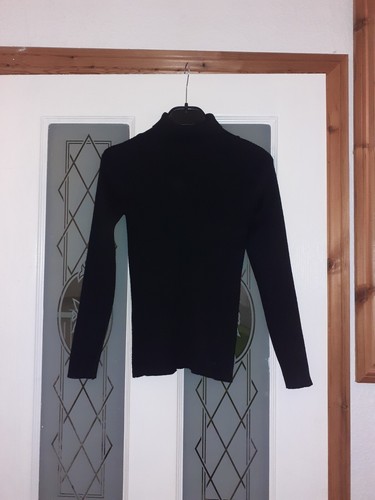 Girls black polo roll - girls,