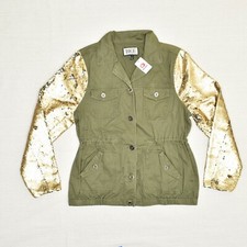 NEW BKE Women Military Sequin