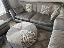 DFS Amaze Crushed Velvet Sofa Set