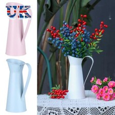 Chic Jug Home Dried Flower Vase Flower Vase Tin Pitcher Metal Vase