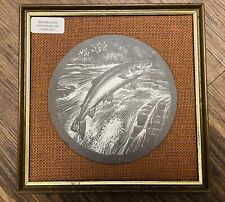 Mounted Salmon Fish Slate Artwork Piece