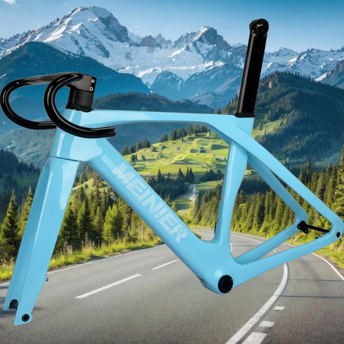 Carbon road bike frameset flat - carbon,