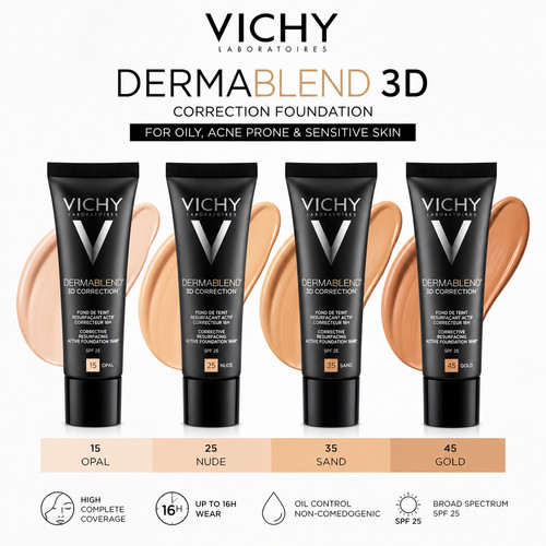 Vichy dermablend correction - dermablend, 3d