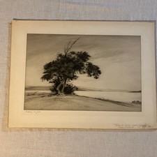 KATHLEEN M JEBB SIGNED IN PENCIL ETCHING