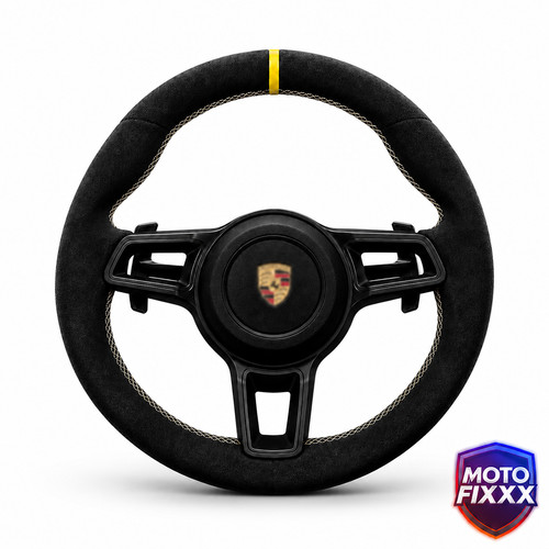 Alcantara steering wheel - alcantara,