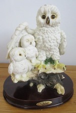 Collectable The Juliana Collection Snowy Owl & Chicks Ornament Figurine [n]