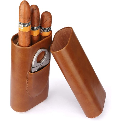 Travel humidor leather cedar - travel,