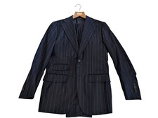 Thom Sweeney Men's Chalkstripe Flannel Suit Size IT44
