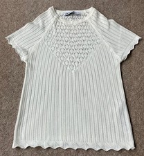 Zara cream lace top size small