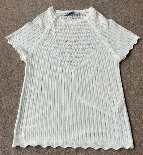 Zara cream lace - , top