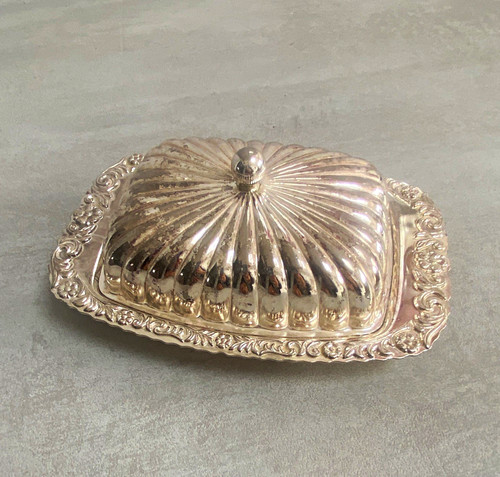 Silver metal rectangular - silver,
