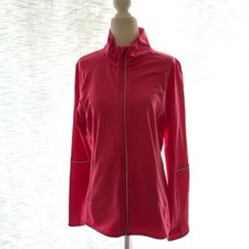 H&M Sport Hot Pink Womens Athletic Zip Up Size L