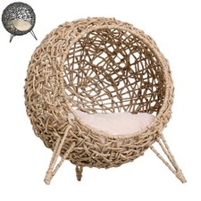 Wicker Cat Bed Ball-Shaped