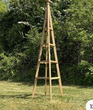 Wooden garden obelisk - wooden, (1.5m)
