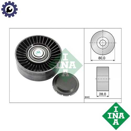 Deflectionguide pulley vribbed - pulley,